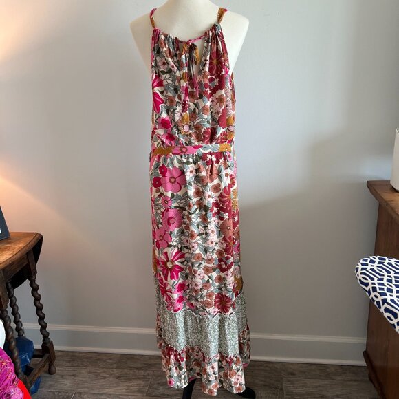 GiGiO Maxi Dress Size Large Multi Floral - Picture 8 of 11
